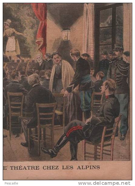 LE PETIT JOURNAL 07 MARS 1897 - THEATRE CHEZ LES CHASSEURS ALPINS ( LANS LE BOURG )- ASSASSINAT DU PHARMACIEN DE LIMOURS - Le Petit Journal