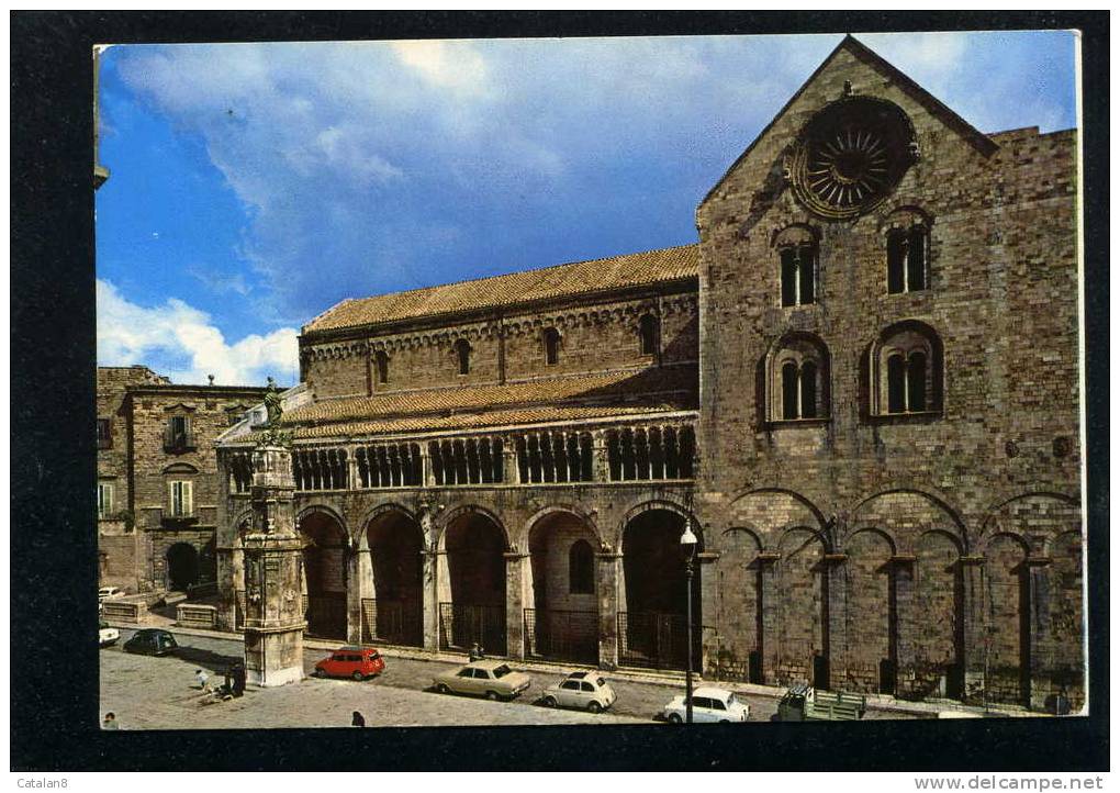 V0169 CARTOLINA ILLUSTRATA PUGLIA BARI BITONTO CATTEDRALE FACCIA SUD FG. V. - Bitonto