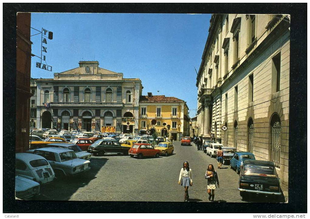 V0170 CARTOLINA ILLUSTRATA BASILICATA POTENZA PIAZZA MARIO PAGANO TEATRO STABILE FG. V. - Potenza