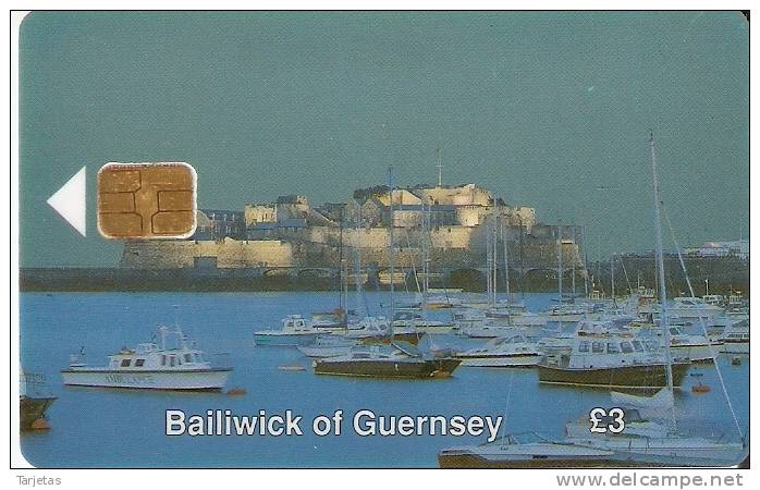 GUE-4  TARJETA DE GUERNSEY DEL CASTILLO CORNET - [ 7] Jersey Und Guernsey