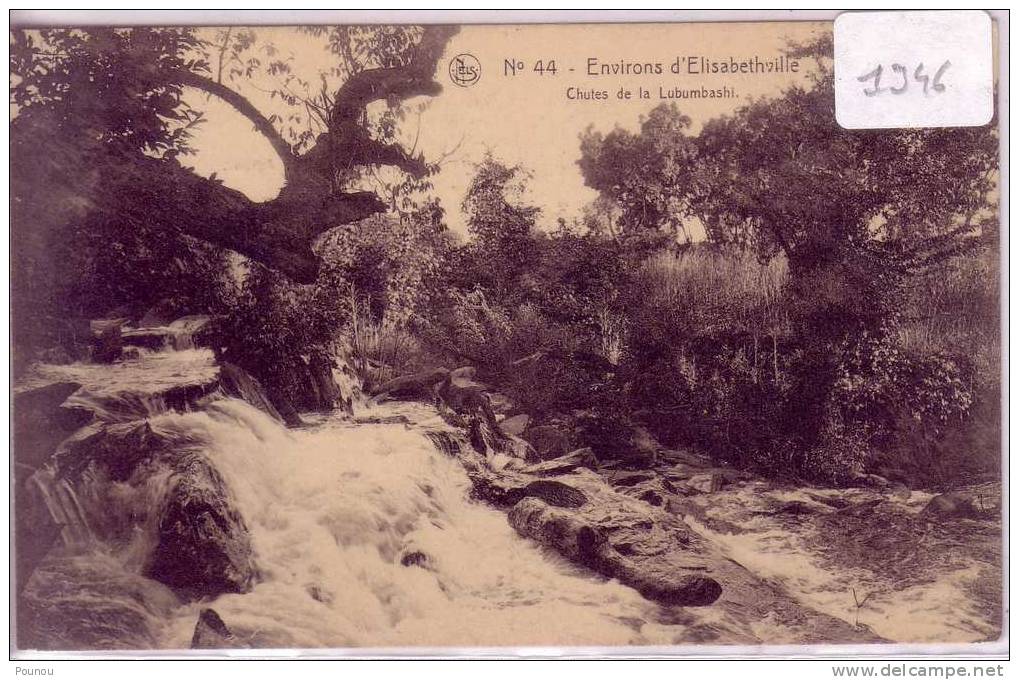 - CONGO - ELISABETHVILLE - CHUTES DE LA LUBUMBASHI (1946) - Autres & Non Classés