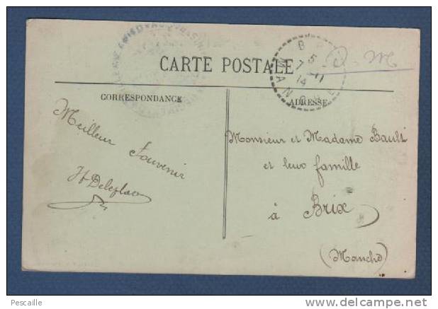 50 MANCHE - CP JOBOURG - LES ROCHERS ET L'ENTREE DES GROTTES - COLLECTION P. B. CHERBOURG - CIRCULEE EN 1914 FM - Beaumont