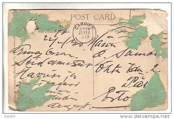 GOOD OLD GB POSTCARD - Cardiff University College (faulty) - Glamorgan