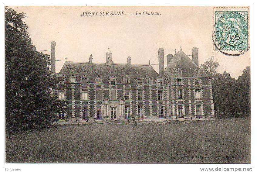 Carte Postale Ancienne Rosny Sur Seine - Le Château - Rosny Sur Seine
