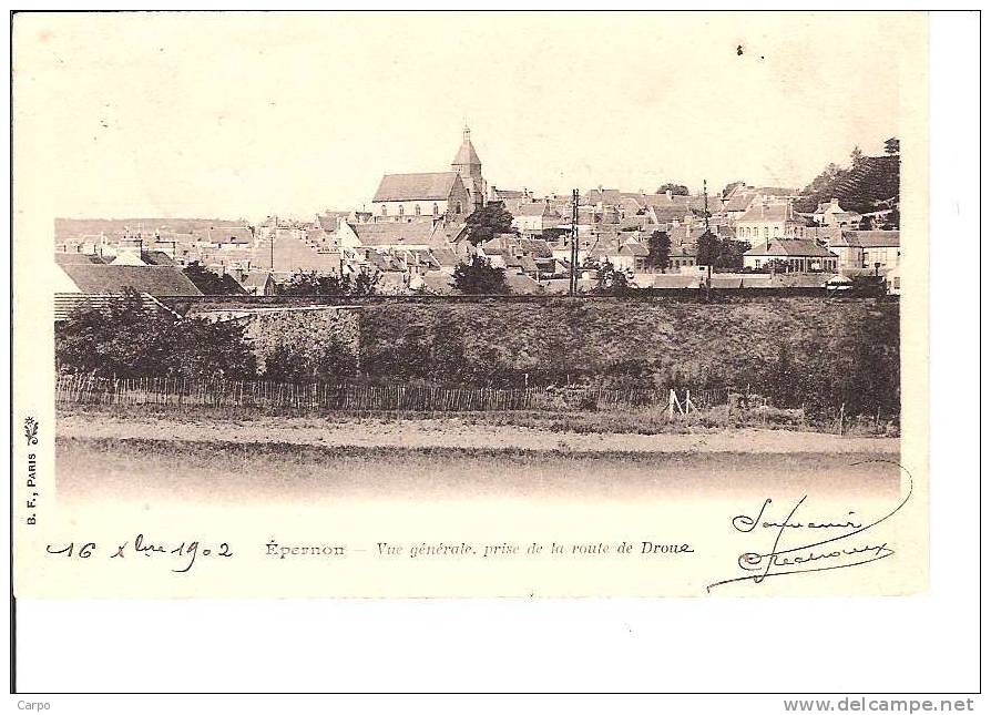 EPERNON. - Vue Générale, Prise De La Route De Droue. - Other & Unclassified