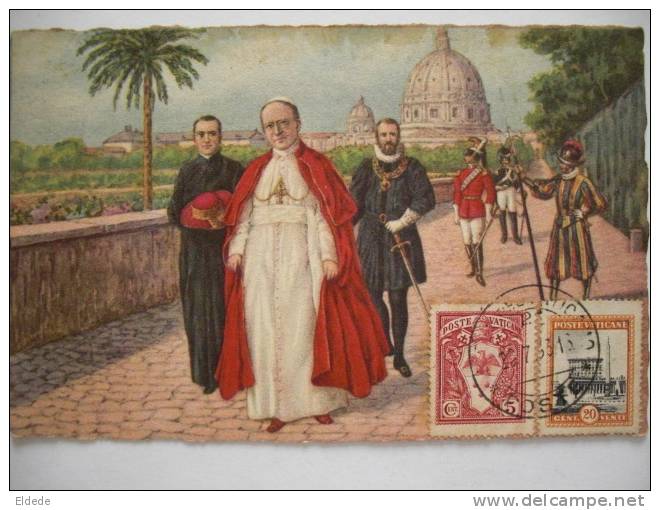 Pape 2 Timbres Postes Vaticanes Non Voyagé - Vatican