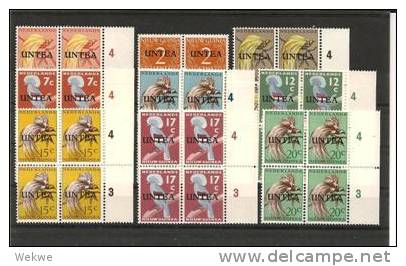 UNTEA 1-19 Im 4-er Block ** (Niederländisch Guinea) - Netherlands New Guinea