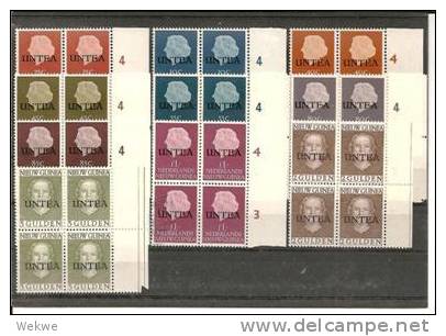 UNTEA 1-19 Im 4-er Block ** (Niederländisch Guinea) - Netherlands New Guinea