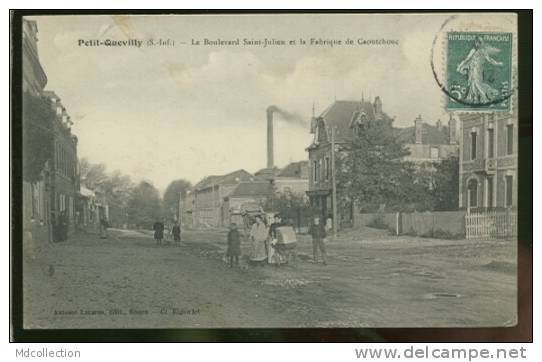 76 PETIT QUEVILLY (le) Boulevard Saint Julien Et La Fabrique De Caoutchouc - Le Petit-quevilly