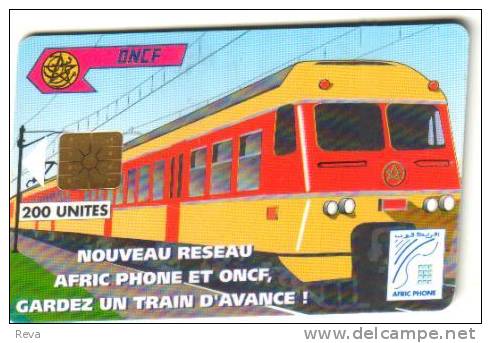 MOROCCO  200 UNITS  TRAIN 2  ISSUED  TO BE USED ONLY ON TRAINS  MOR-AP-7 CHIP   READ DESCRIPTION !! - Morocco