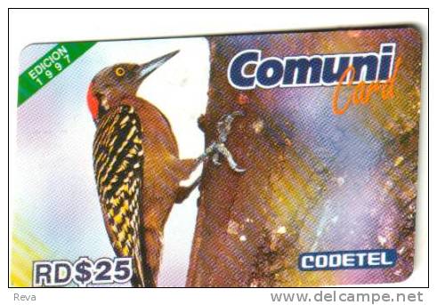 DOMINICANA  $25 CARPINTERO BIRD BIRDS  ISSUED 1997 NO ED   STD C14   READ DESCRIPTION !! - Dominicana