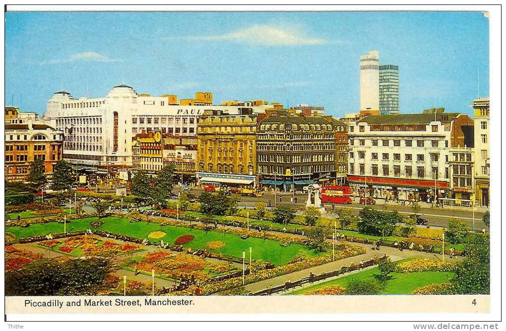 Piccadilly And Market Street, Manchester - Manchester