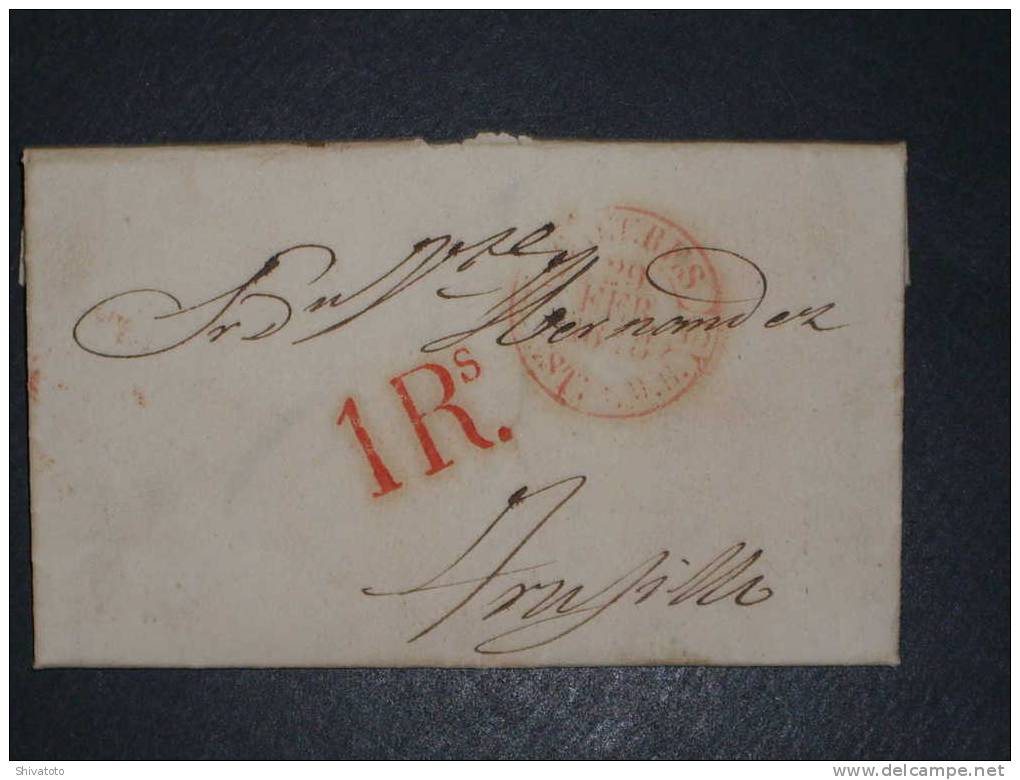 (960) Stampless Cover From  Caceres To Trujillo 1848 - ...-1850 Voorfilatelie