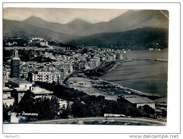 Lazio Gaeta (Latina) Panorama Viaggiata 1962  -  Formato Grande - Manca Francobollo - Civitavecchia