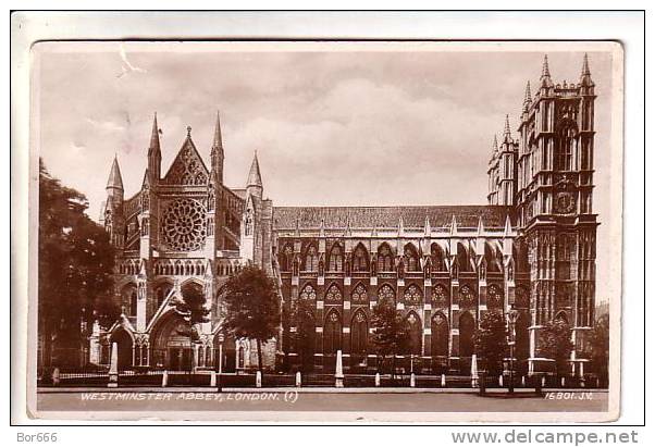 GOOD OLD GB POSTCARD - LONDON - Westminster Abbey - Westminster Abbey