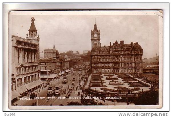 GOOD OLD GB POSTCARD - Edinburgh - Princes Street - Midlothian/ Edinburgh