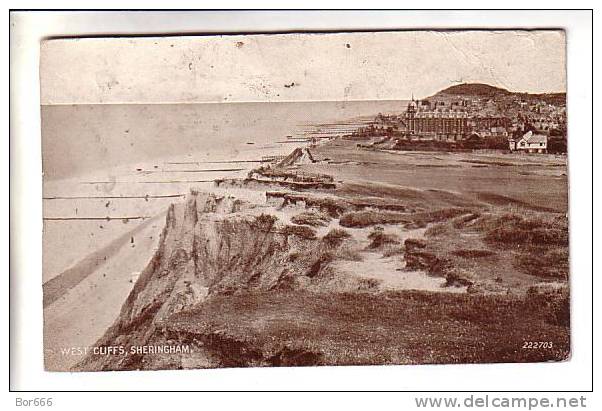 GOOD OLD GB POSTCARD - Sheringham - West Cliffs - Andere & Zonder Classificatie