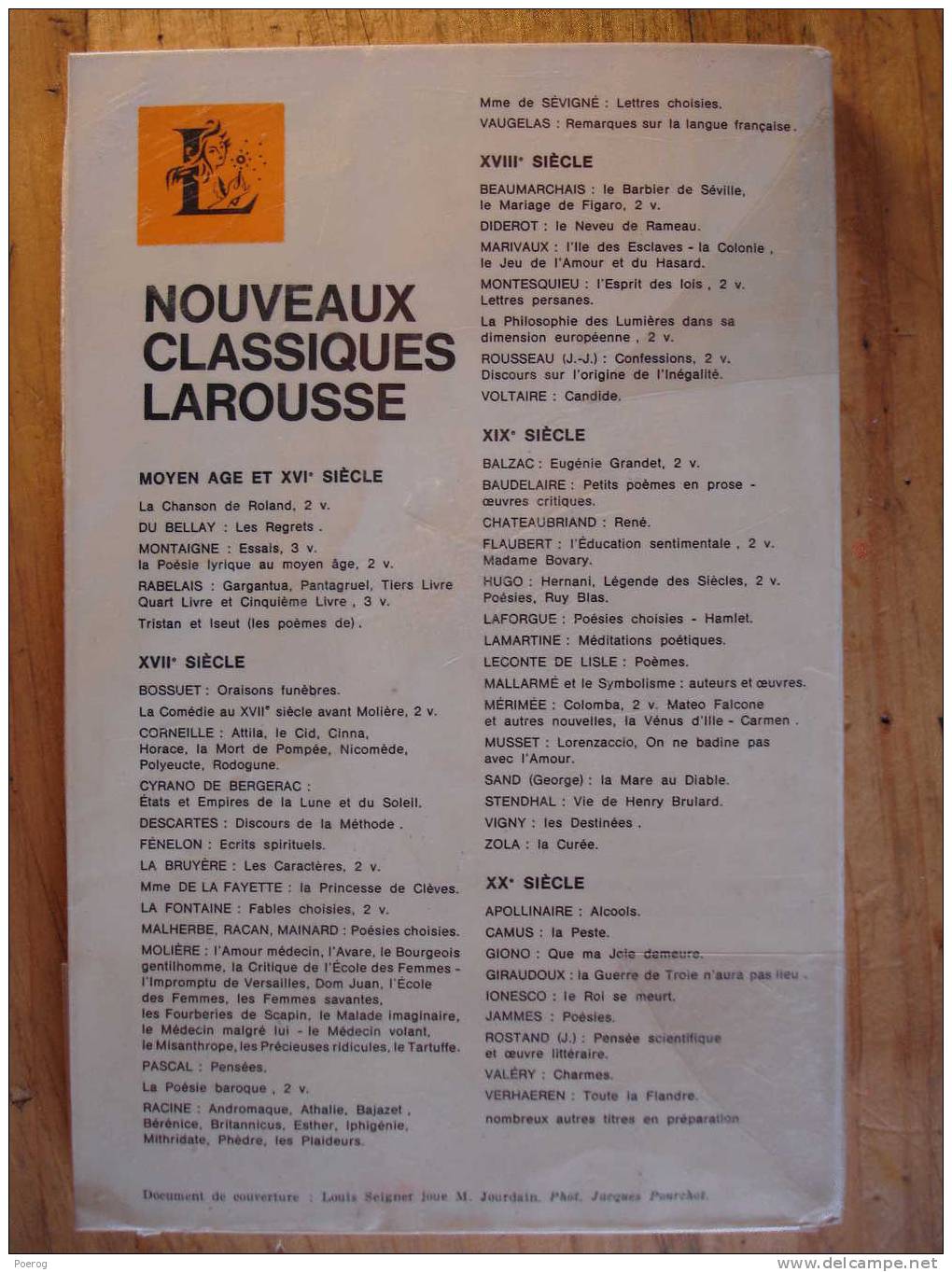LE BOURGEOIS GENTILHOMME - MOLIERE - CLASSIQUES LAROUSSE - 1970 - Autores Franceses