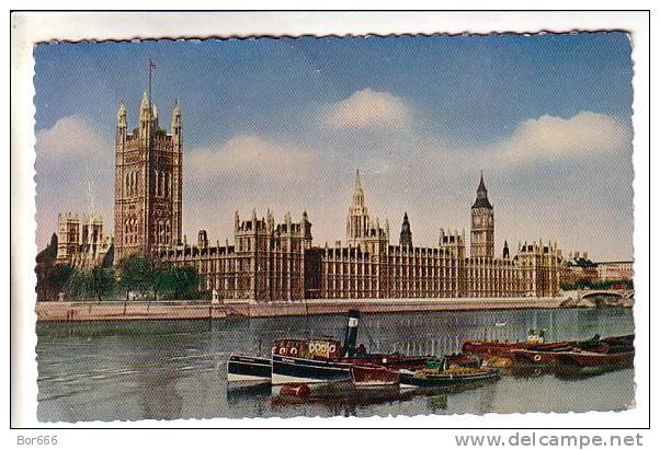 GOOD OLD GB POSTCARD - London - Parliament House - Houses Of Parliament