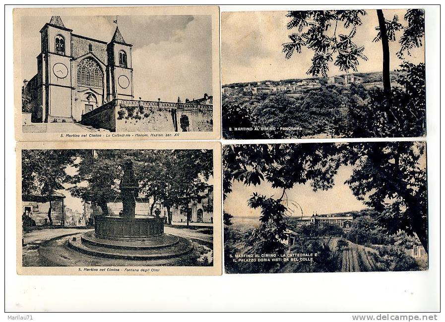 LAZIO San Martino Nel Cimino (Viterbo) 4 Cartoline 1949-50-  Formato Piccolo - - Altri & Non Classificati