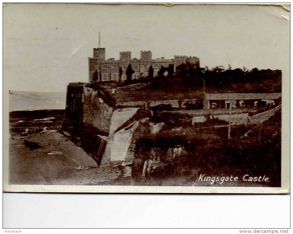 GRANDE-BRETAGNE / GREAT BRITAIN - 1921- POSTAL KINGSGATE CASTLE  MA?CATE À ABBEVILLE AVEC YT 142 - Storia Postale