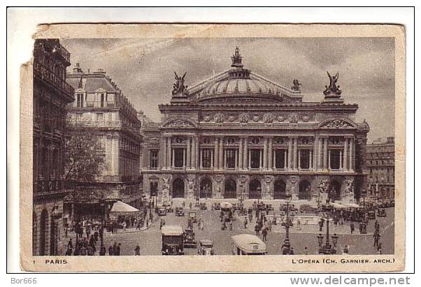 GOOD OLD FRANCE POSTCARD - PARIS - The Opera (faulty) - Other & Unclassified