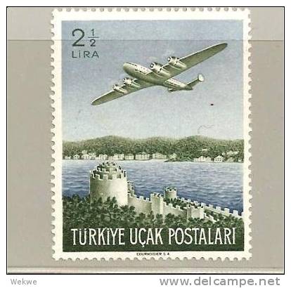 Tur Mi.Nr. 1248// -  TÜRKEI - Flugzeug über Bosporus 1950 ** MNH - Luchtpost