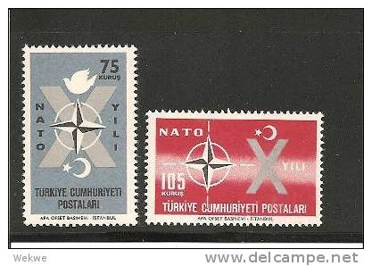 Tur Mi.Nr. 1830-31// -  TÜRKEI - NATO 1962** - Unused Stamps