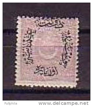 1876 STAR & CRESCENT (DULOZ) 10P LILAC-ROSE POSTAGE STAMP TYPE VI MICHEL: 27 MH * - Unused Stamps