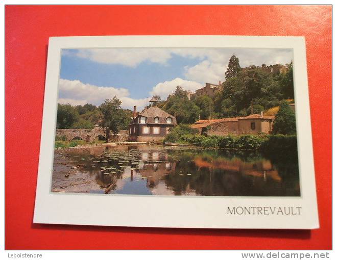 CPM -(49-MAINE ET LOIRE) -MONTREVAULT-L'EVRE LE MOULIN ET LE PONT ROMAIN-CARTE EN BON ETAT - Montrevault