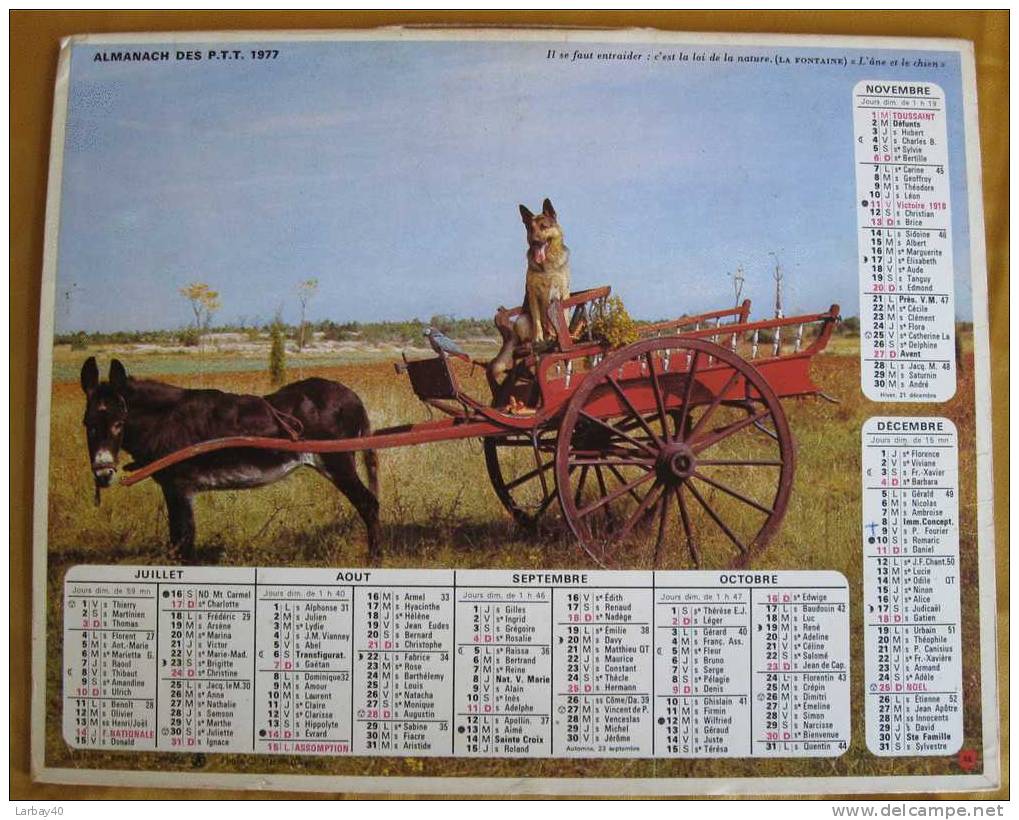 Almanach Des Ptt 1977 - Formato Grande : 1971-80