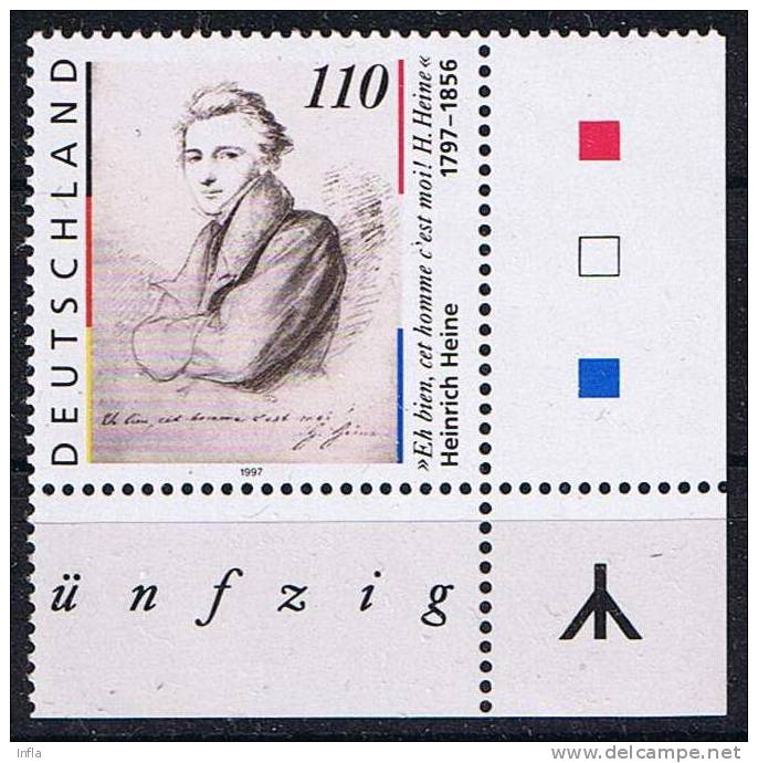 Bund 1997,  Michel #  1962 I Postfrisch - Unused Stamps