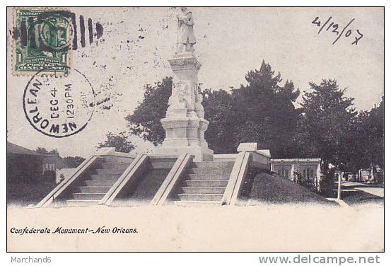 ETATS UNIS.LOUISIANA.NEW ORLEANS.CONFEDERATE MONUMENT - New Orleans