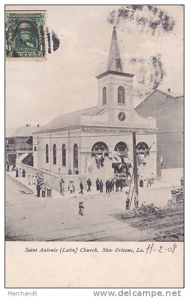 ETATS UNIS.LOUISIANA.NEW ORLEANS.SAINT ANTONIO LATIN CHURCH - New Orleans