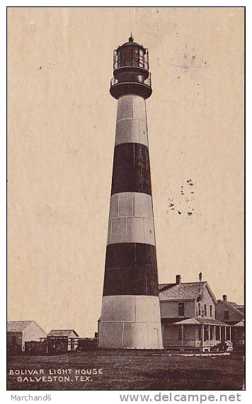 ETATS UNIS.TEXAS.BOLIVAR LIGHT HOUSE GALVESTON - Galveston