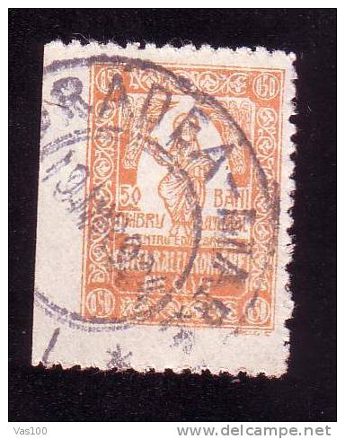 Romania 1920? Fiscaux Revenue  Stamp,"CATEDRALA DIN CLUJ" Error Imperforated !! - Fiscaux