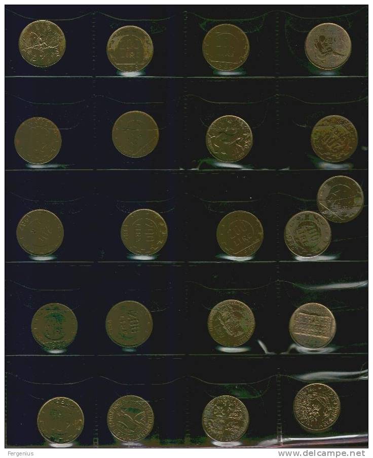 L. 200- Monetazione Completa Dal 1978 Al 1999 -24 Pezzi -Circolato BB - 200 Lire
