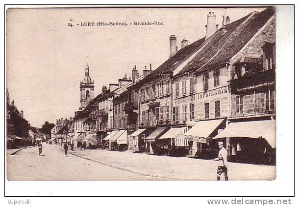 REF11.337  HAUTE-SAÔNE  LURE. GRANDE RUE.. IMPRIMERIE - Autres & Non Classés