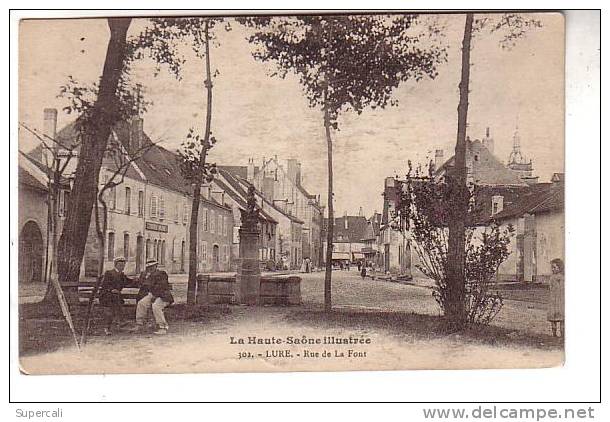 REF11.341 HAUTE SAÔNE.  LURE .  RUE DE LA FONT - Autres & Non Classés