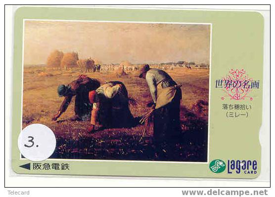 Carte Art Peinture MILLET Glaneuses Kunst Painting (3) - Peinture