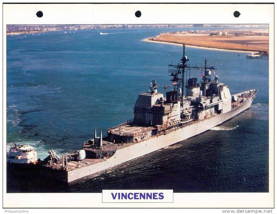 Etats Unis 1984 : Croiseur Lance-missiles VINCENNES - Bateaux