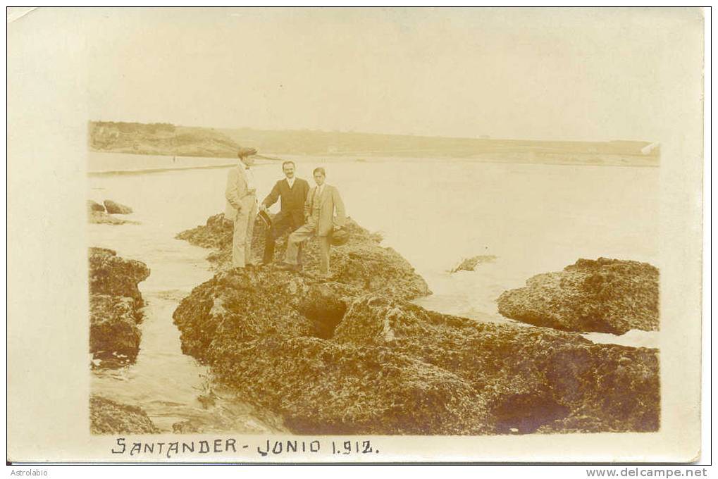 Santander " Orilla Del Mar 1912 " CP Fotográfica - Cantabria (Santander)