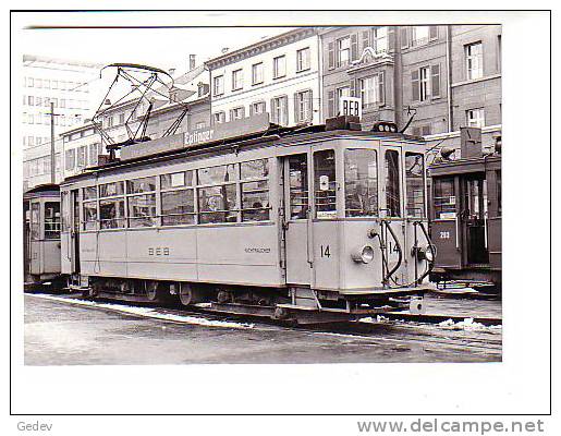 Tram BEB Bâle Photo Rochaix 1968 BVA 96.2 - Bâle