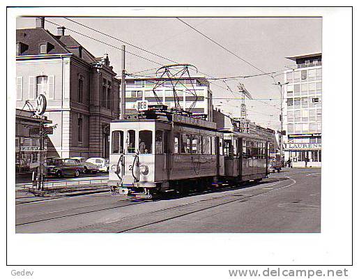 Tram BEB Bâle Photo Rochaix 1967 BVA 96.5 - Bâle