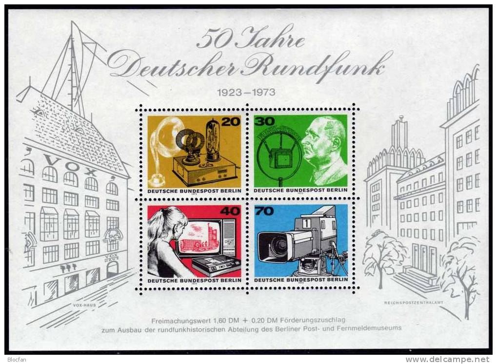 Lot Mit Berlin Souvenirblock 1 Plus Block 2 Bis 8 In O 22€ - Blocks & Kleinbögen