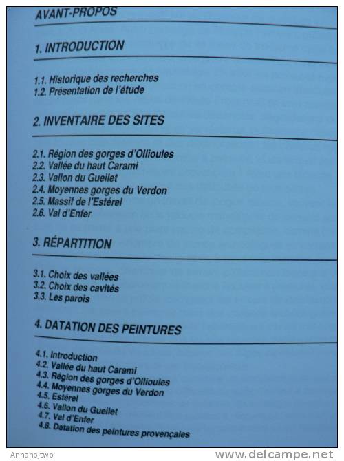 PRÉHISTOIRE / ART PARIÉTAL  "Les Peintures Postglaciaires En Provence " - Var ,Verdon Et Hte Roya- - Archéologie