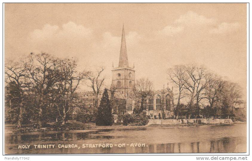 STRATFORD ON AVON ENGLAND U.K. Holy Trinity CHURCH Circa-1910 - Stratford Upon Avon