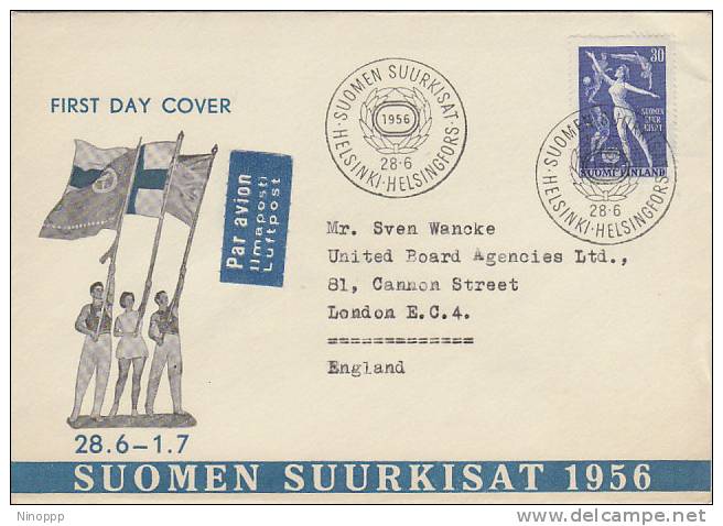 Finland-1956 Sports FDC - Other & Unclassified