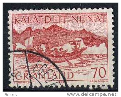PIA - GROENLANDIA - 1971 : Trasporti Postali In Groenlandia  - (Yv 67) - Oblitérés