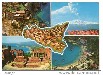 CP - TAORMINA - MULTIVUES - CAPO TAORMINA - ETNA - TEATRO GRECO - LIDO MAZZARO - TORNATORE - 77 - Otros & Sin Clasificación